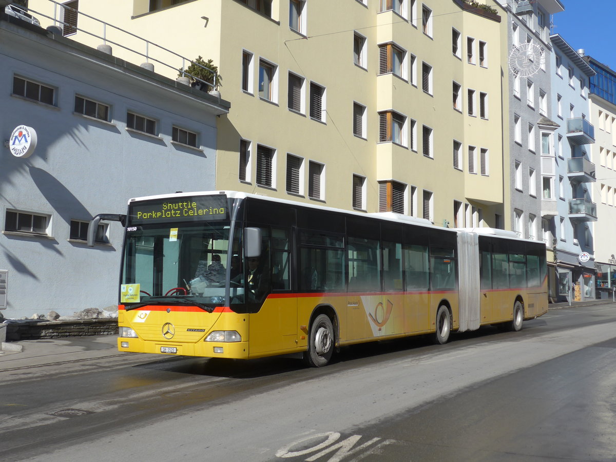 (178'575) - Rattin, Neuhausen - Nr. 20/SH 1520 - Mercedes (ex PostAuto Z�rich Nr. 82; ex Eurobus, Arbon Nr. 2) am 18. Februar 2017 in St. Moritz, Caspar Badrutt