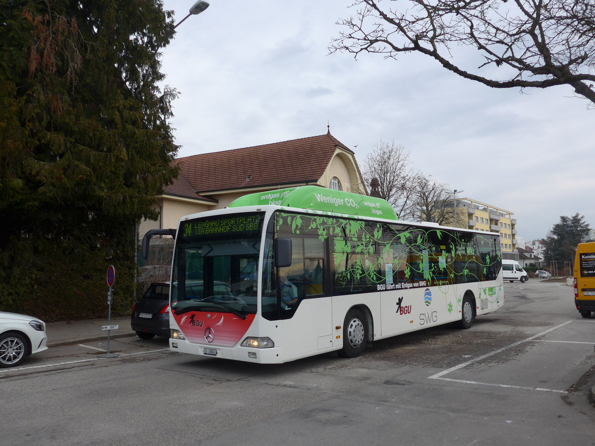 (178'784) - BGU Grenchen - Nr. 16/SO 20'824 - Mercedes am 4. M�rz 2017 beim Bahnhof Grenchen S�d