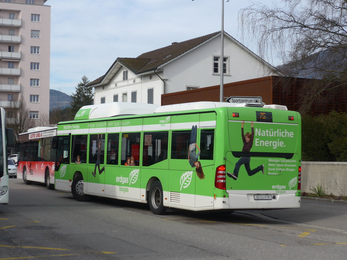 (178'800) - BGU Grenchen - Nr. 25/SO 144'839 - Mercedes am 4. M�rz 2017 beim Bahnhof Grenchen S�d