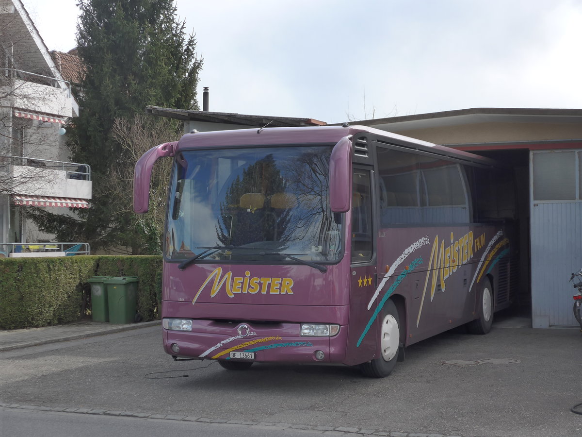 (178'826) - Meister, Thun - BE 13'661 - Irisbus am 4. M�rz 2017 in Thun, Garage