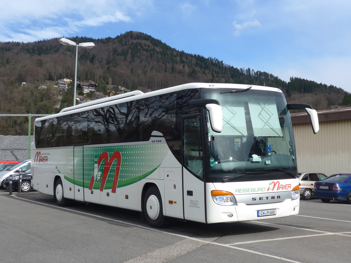 (178'835) - Aus Deutschland: Maier, Neubulach - CW-M 460 - Setra am 4. M�rz 2017 in Thun, Seestrasse