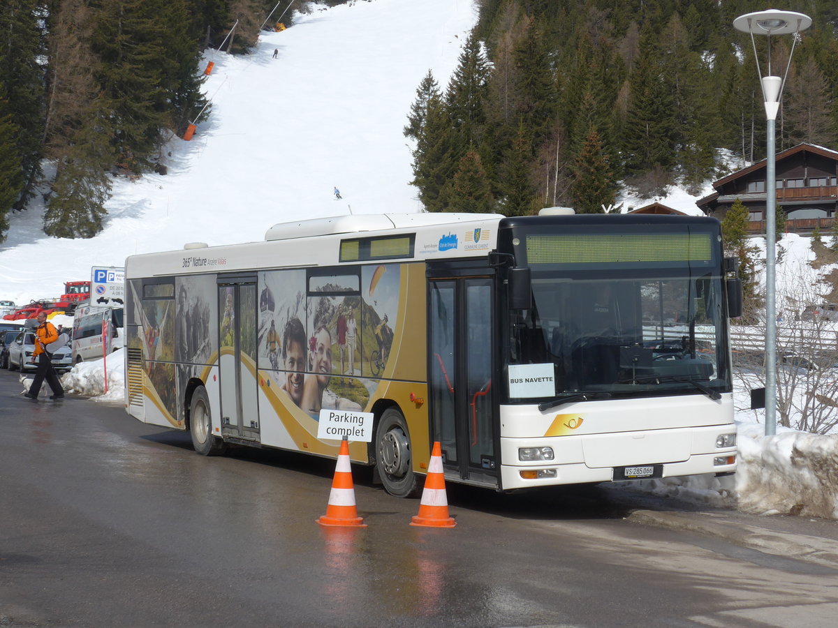 (178'952) - Buchard, Leytron - Nr. 91/VS 285'066 - MAN (ex AAGL Liestal Nr. 74; ex AAGL Liestal Nr. 66) am 12. M�rz 2017 in Anz�re, T�l�cabine
