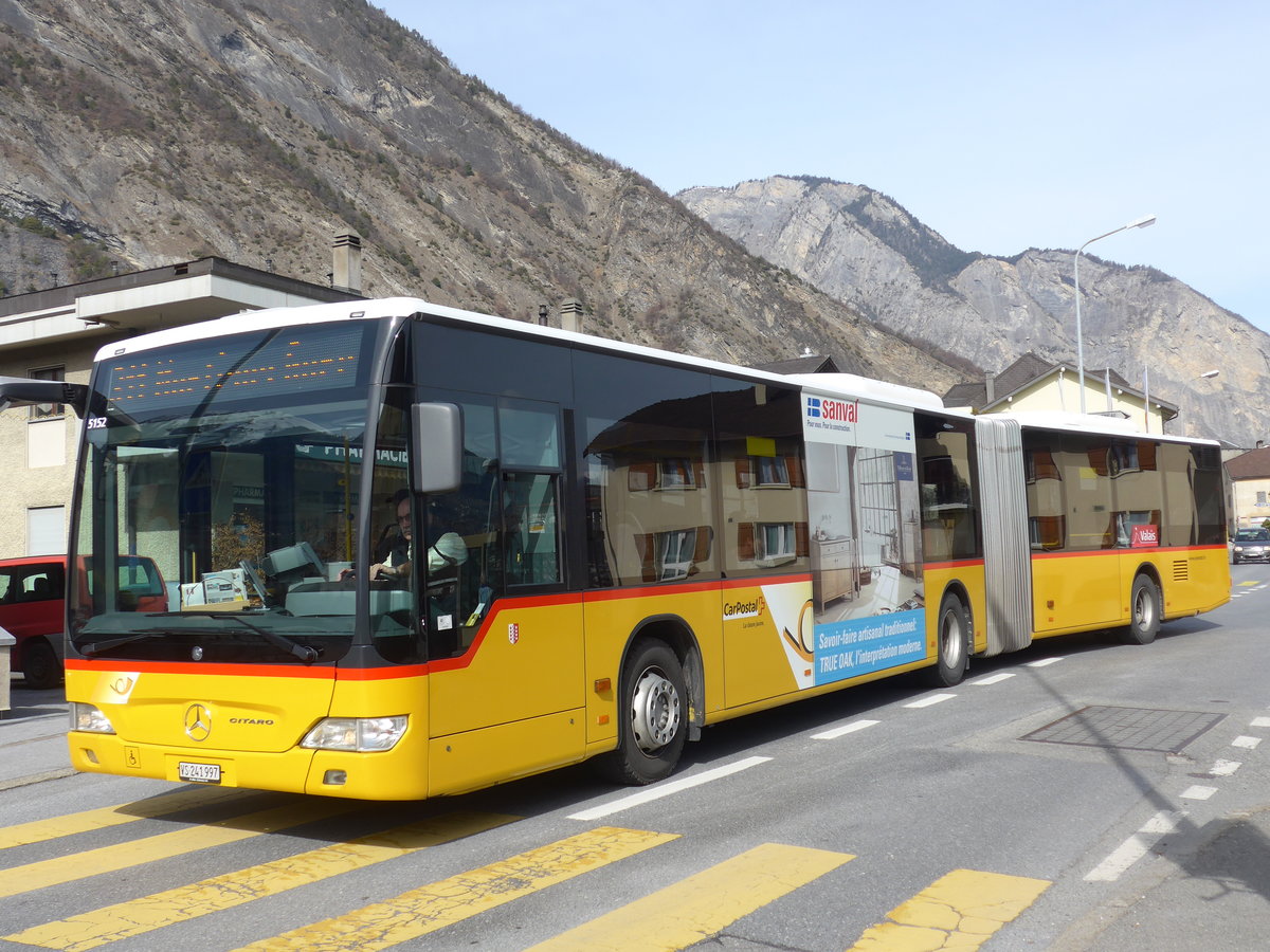 (178'973) - PostAuto Wallis - Nr. 11/VS 241'997 - Mercedes am 12. M�rz 2017 in Leytron, Alte Post