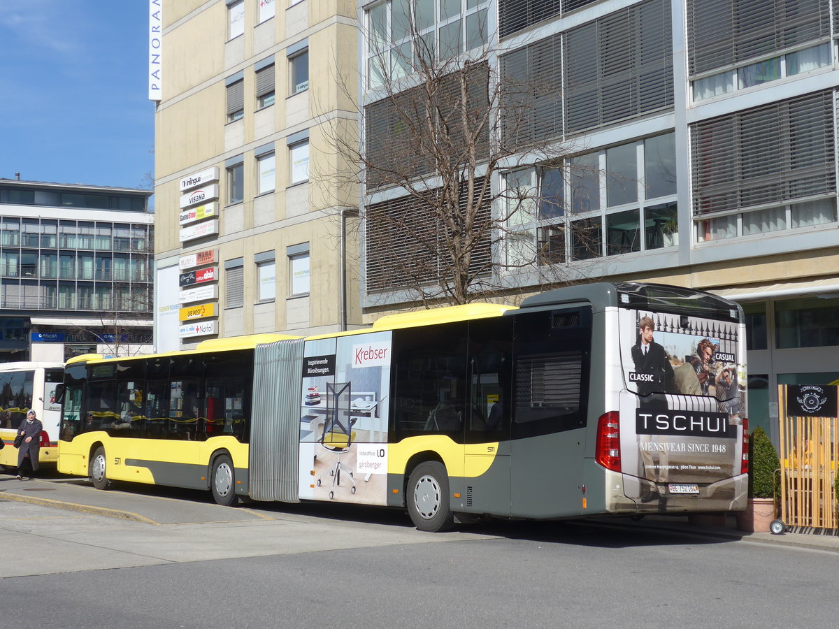 (178'982) - STI Thun - Nr. 164/BE 752'164 - Mercedes am 14. M�rz 2017 beim Bahnhof Thun