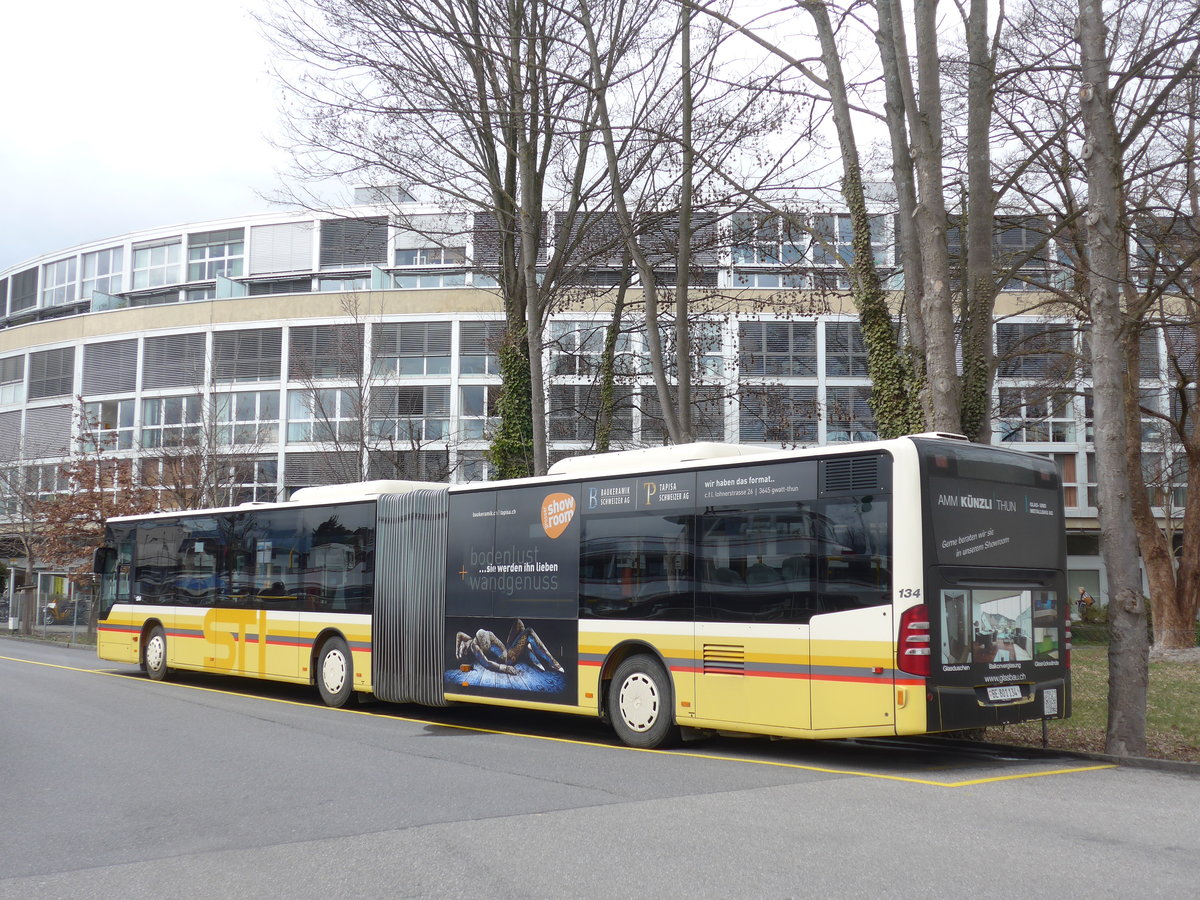 (178'988) - STI Thun - Nr. 134/BE 801'134 - Mercedes am 19. M�rz 2017 bei der Schiffl�ndte Thun