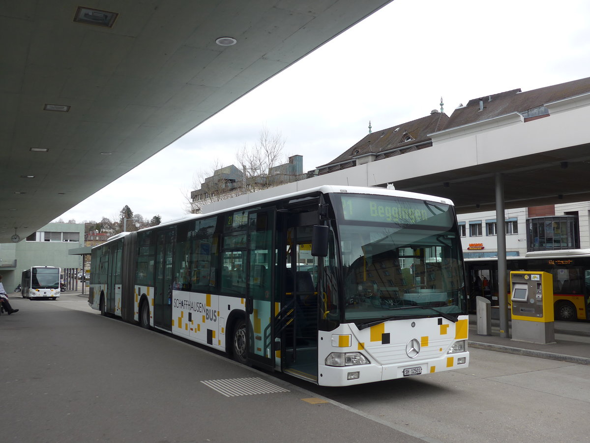 (179'020) - SB Schaffhausen - Nr. 1/SH 12'501 - Mercedes am 20. M�rz 2017 beim Bahnhof Schaffhausen