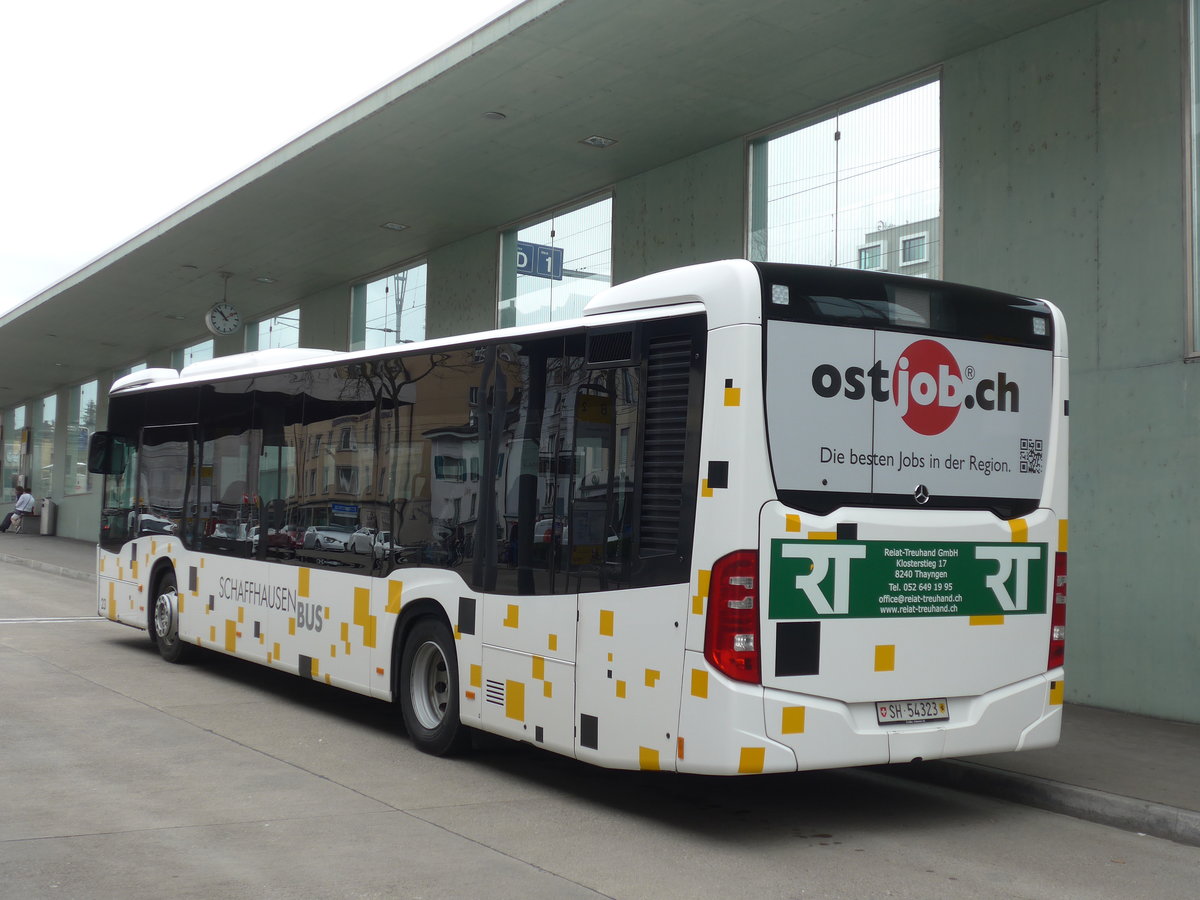 (179'031) - SB Schaffhausen - Nr. 23/SH 54'323 - Mercedes am 20. M�rz 2017 beim Bahnhof Schaffhausen