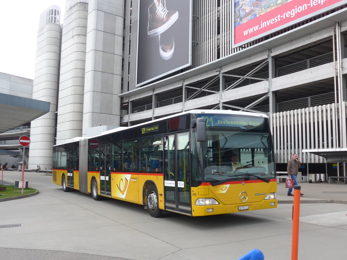 (179'088) - PostAuto Z�rich - Nr. 200/ZH 781'111 - Mercedes (ex Moser, Flaach Nr. 200; ex Moser, Flaach Nr. 23) am 20. M�rz 2017 in Z�rich, Flughafen