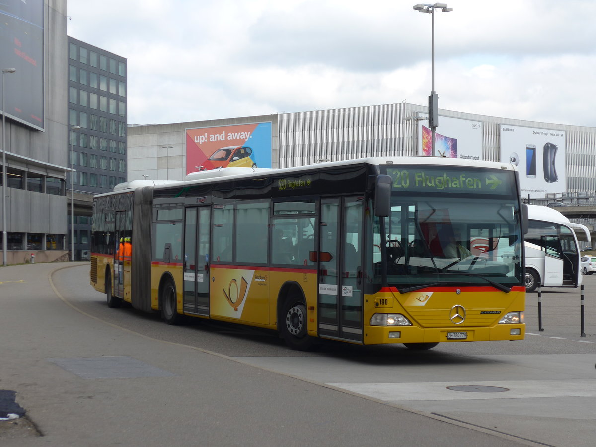 (179'089) - PostAuto Z�rich - Nr. 190/ZH 780'779 - Mercedes (ex Nr. 28) am 20. M�rz 2017 in Z�rich, Flughafen