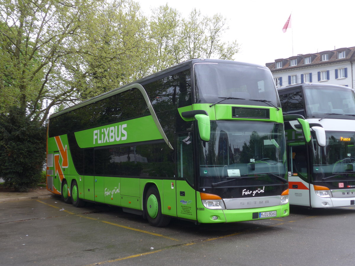 (179'609) - Aus Deutschland: Albus, M�nchen - Nr. M8060/M-EU 8060 - Setra am 16. April 2017 in Z�rich, Sihlquai