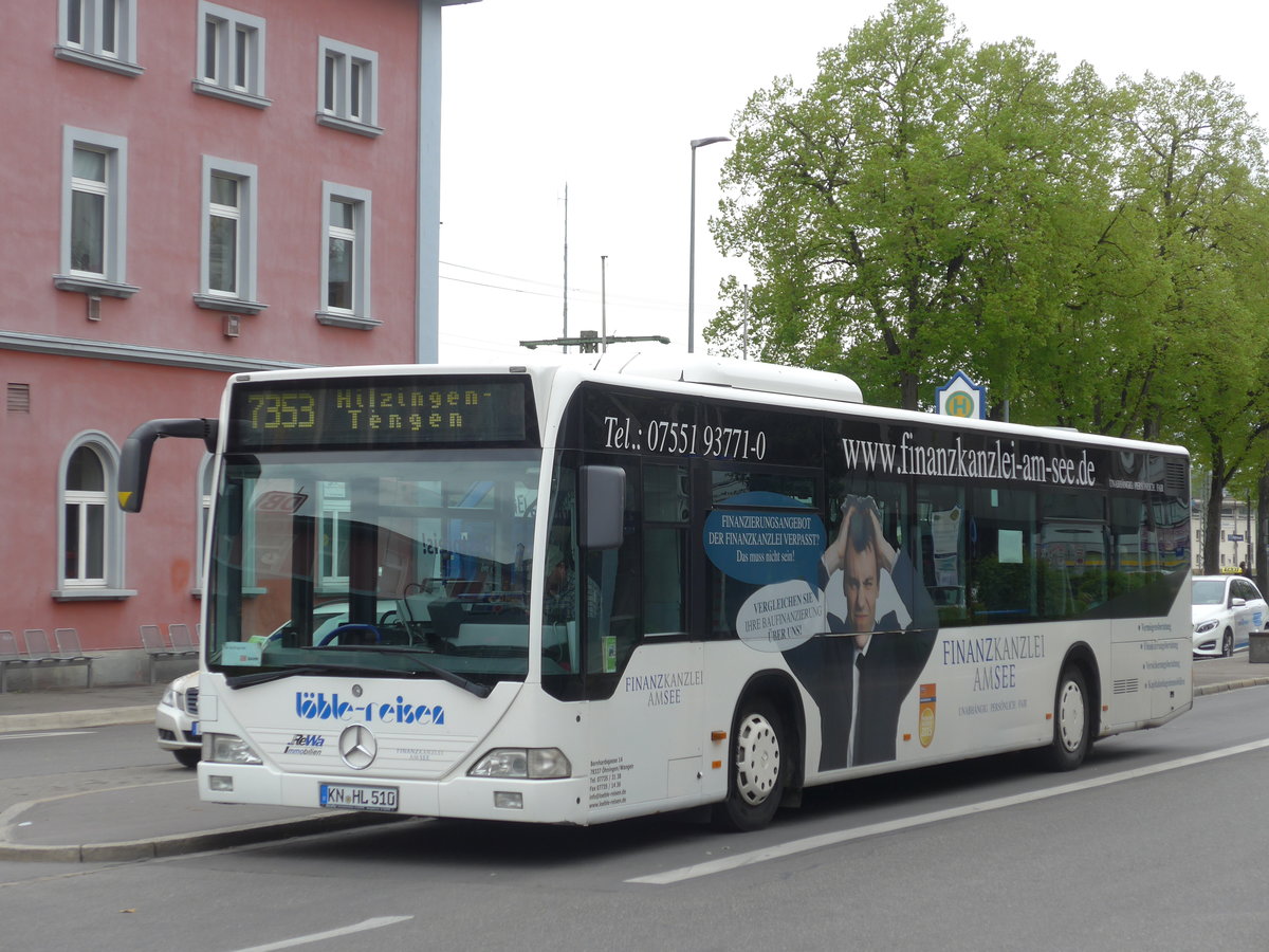 (179'658) - L�ble, �hningen - KN-HL 510 - Mercedes (ex SWEG Lahr) am 17. April 2017 beim Bahnhof Singen
