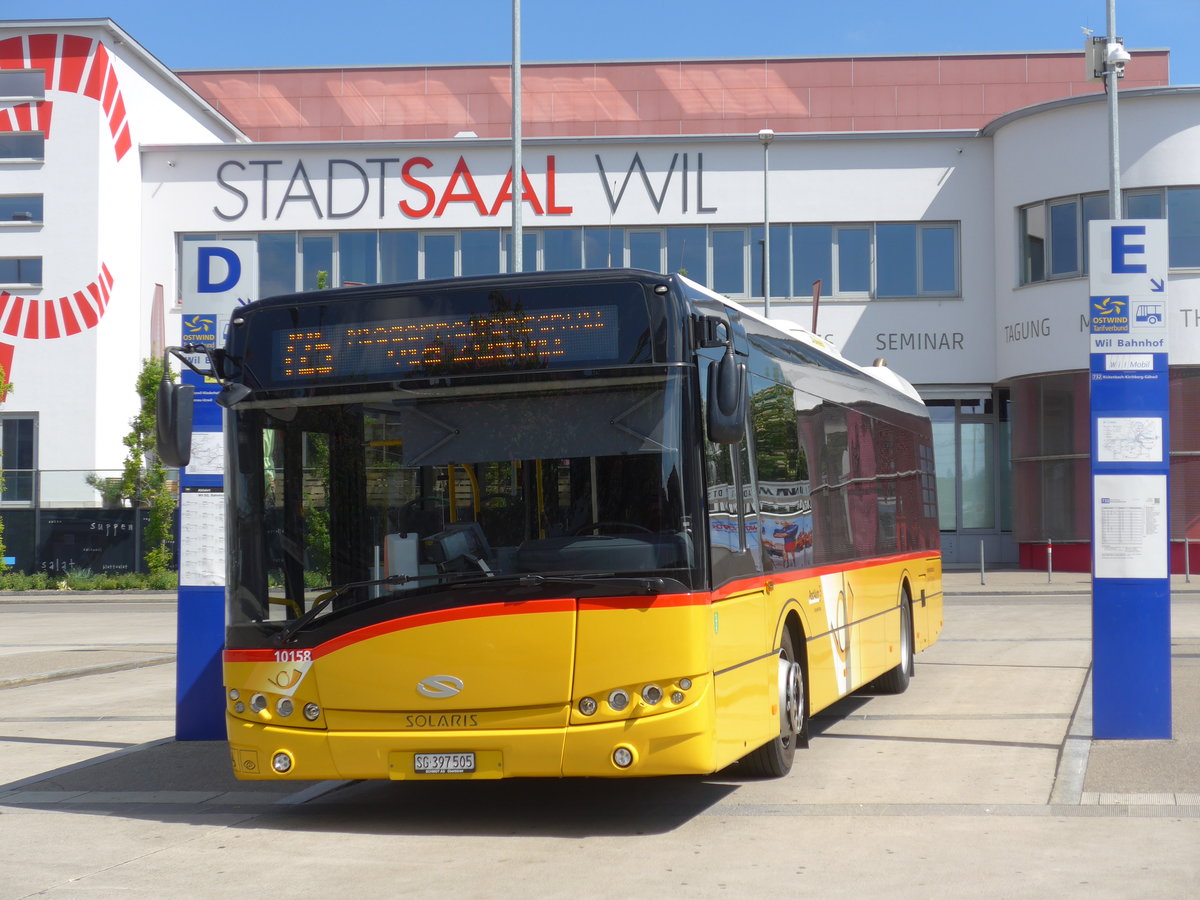 (180'192) - Schmidt, Oberb�ren - SG 397'505 - Solaris am 21. Mai 2017 beim Bahnhof Wil