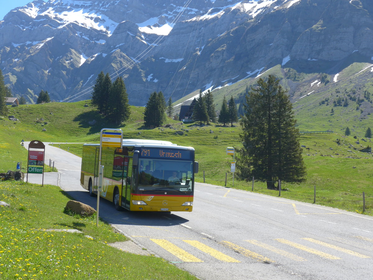 (180'323) - PostAuto Ostschweiz - SG 359'639 - Mercedes (ex Abderhalden, Wildhaus) am 22. Mai 2017 in Schw�galp, Passh�he