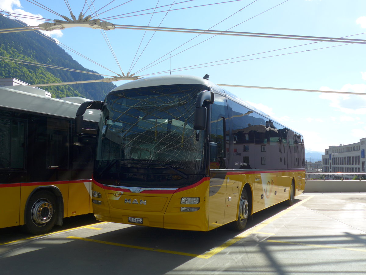 (180'397) - PostAuto Graub�nden - GR 173'204 - MAN am 22. Mai 2017 in Chur, Postautostation