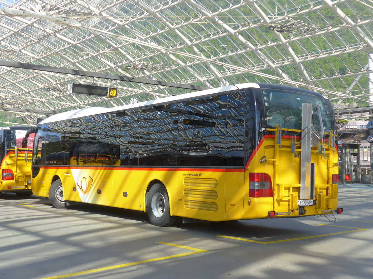 (180'419) - PostAuto Graub�nden - GR 173'208 - MAN am 22. Mai 2017 in Chur, Postautostation