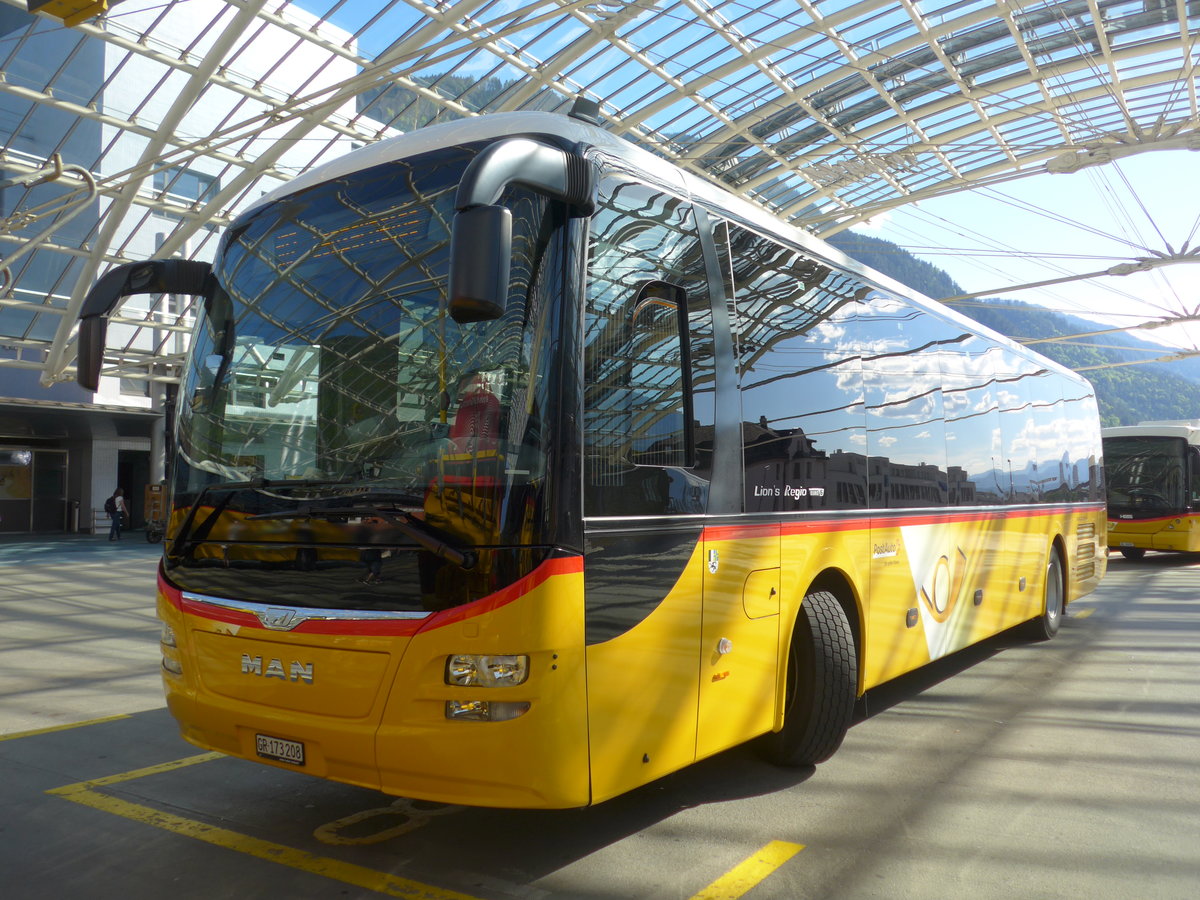(180'421) - PostAuto Graub�nden - GR 173'208 - MAN am 22. Mai 2017 in Chur, Postautostation
