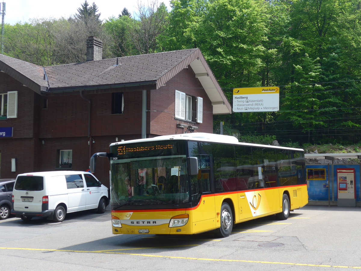 (180'730) - Fl�ck, Brienz - Nr. 3/BE 568'700 - Setra am 24. Mai 2017 auf dem Br�nigpass