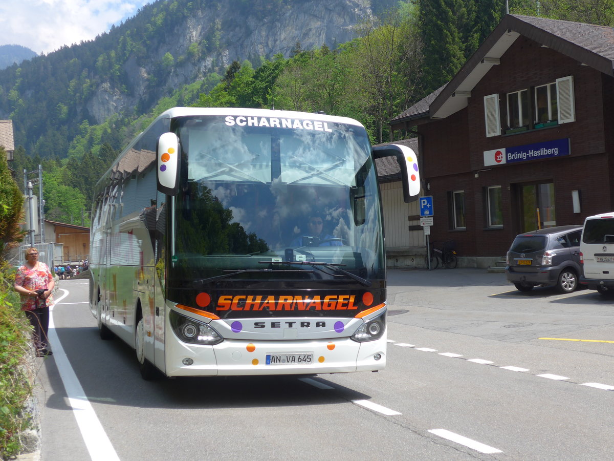 (180'731) - Aus Deutschland: Scharnagel, Feuchtwangen - AN-VA 645 - Setra am 24. Mai 2017 auf dem Br�nigpass