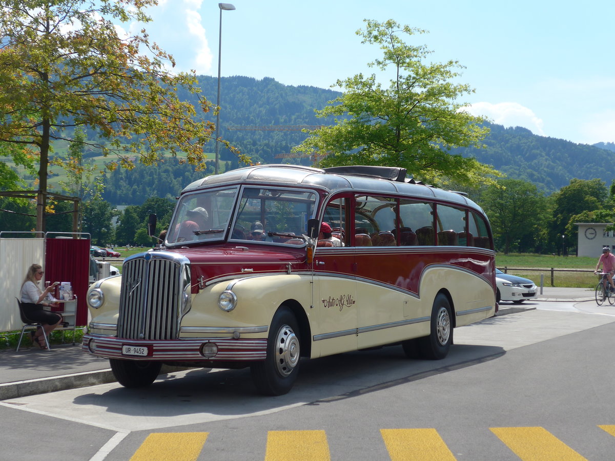 (180'871) - AAGU Altdorf - Nr. 90/UR 9452 - Saurer/FHS (ex Siegenthaler, Gr�nenmatt; ex Wildi, Luzern) am 28. Mai 2017 in Luzern, Allmend