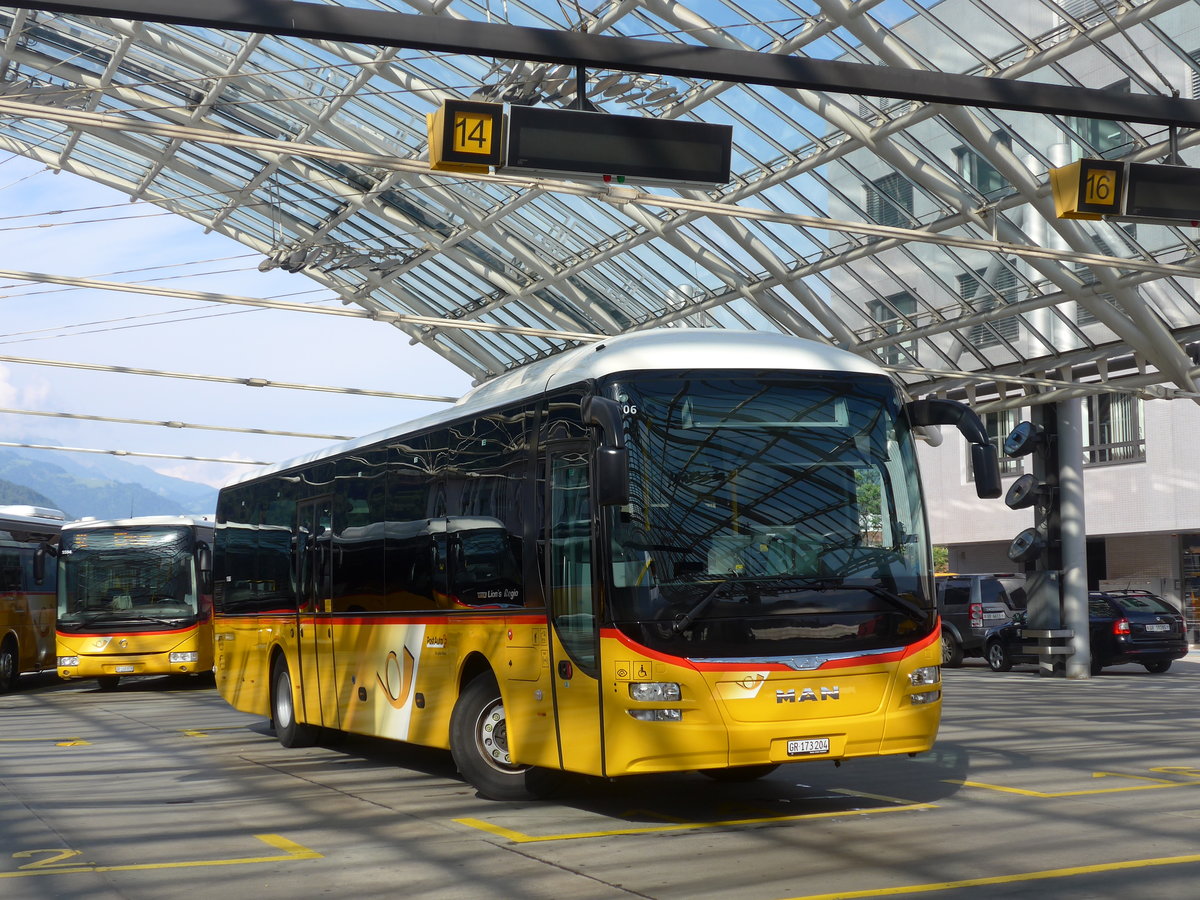(181'109) - PostAuto Graub�nden - GR 173'204 - MAN am 15. Juni 2017 in Chur, Postautostation