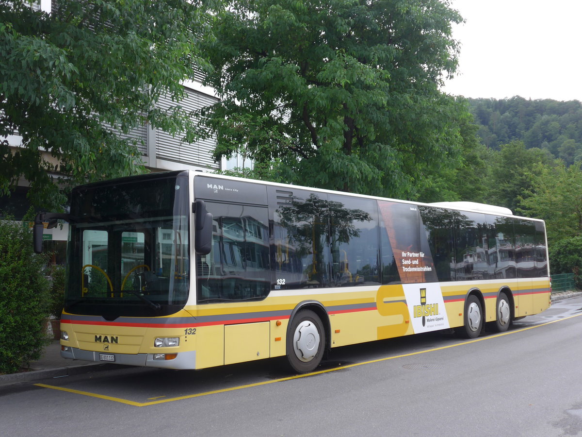 (181'793) - STI Thun - Nr. 132/BE 801'132 - MAN am 9. Juli 2017 bei der Schiffl�ndte Thun