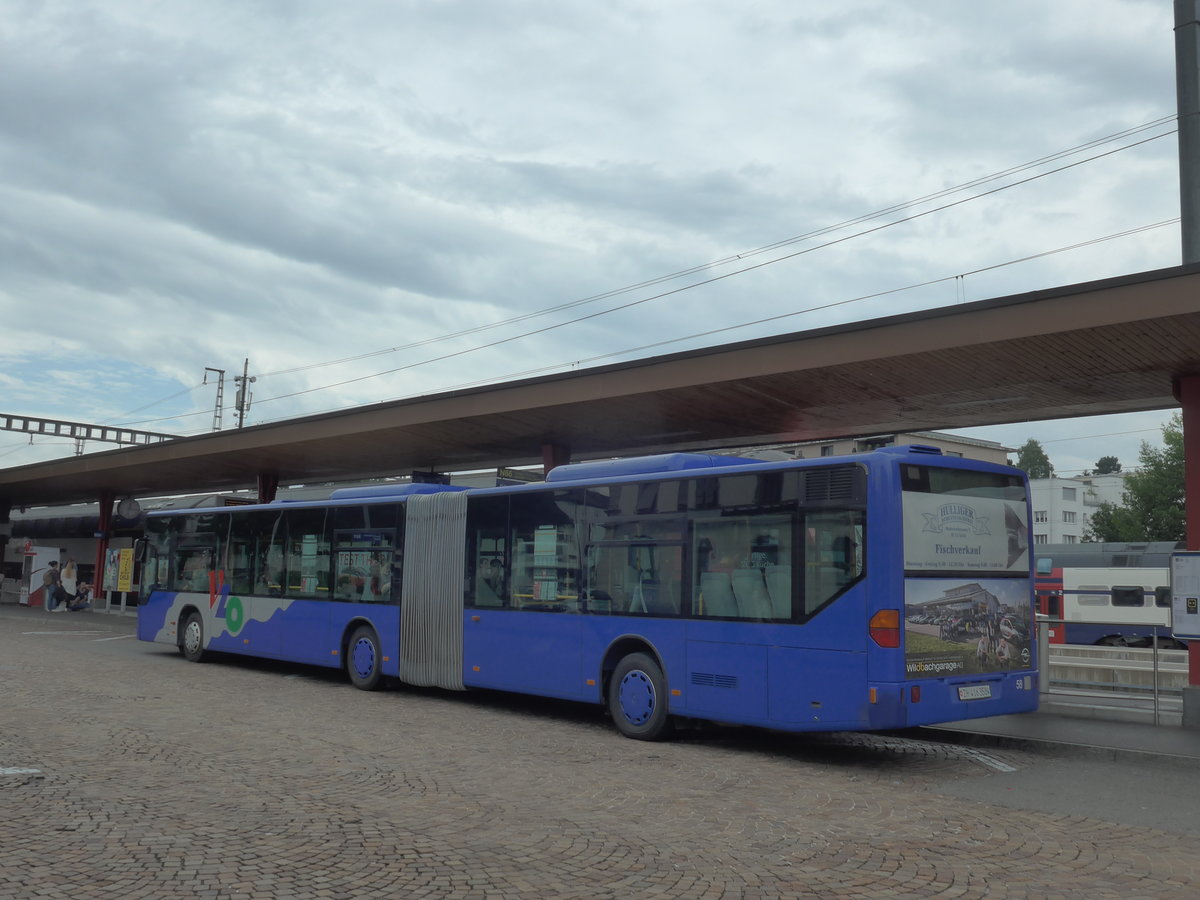 (181'952) - VZO Gr�ningen - Nr. 58/ZH 416'358 - Mercedes am 10. Juli 2017 beim Bahnhof Wetzikon