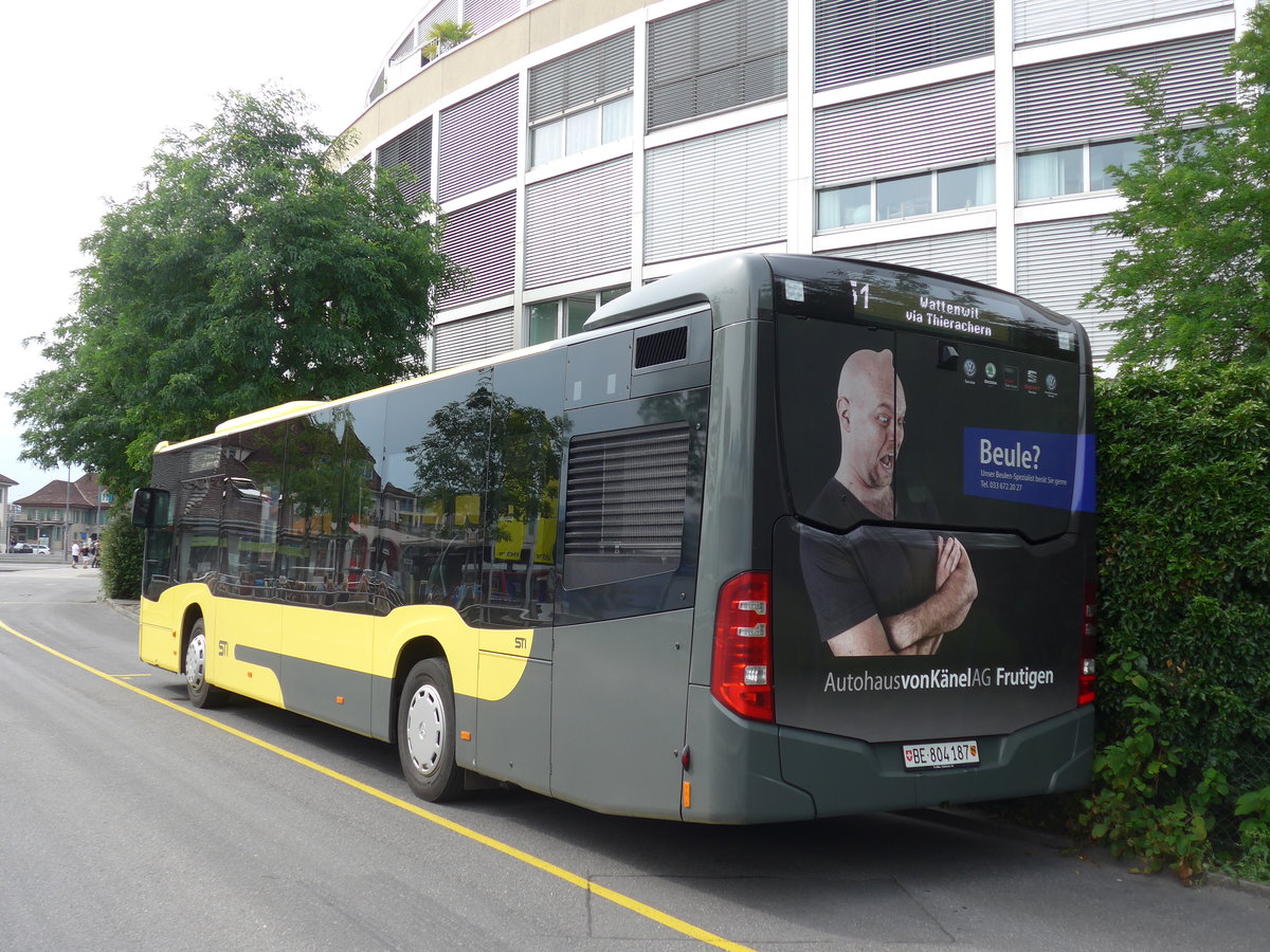 (182'154) - STI Thun - Nr. 187/BE 804'187 - Mercedes am 22. Juli 2017 bei der Schiffl�ndte Thun