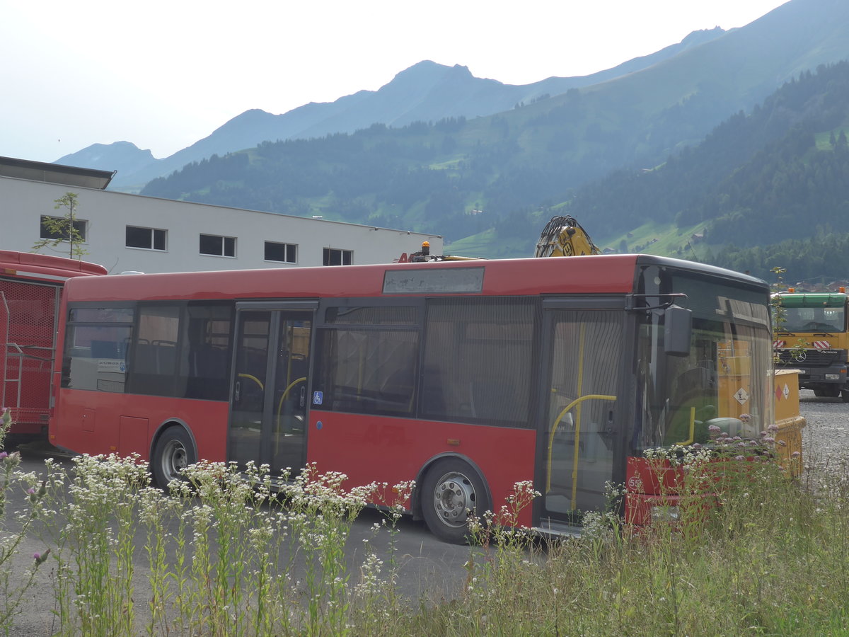 (182'160) - AFA Adelboden - Nr. 55 - MAN/G�ppel am 22. Juli 2017 in Frutigen, Garage