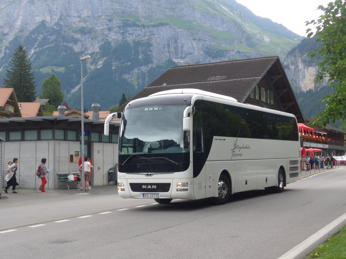 (182'388) - Aus Polen: Strychalski, Krak�w - KO JST5 - MAN am 30. Juli 2017 in Grindelwald, Grund