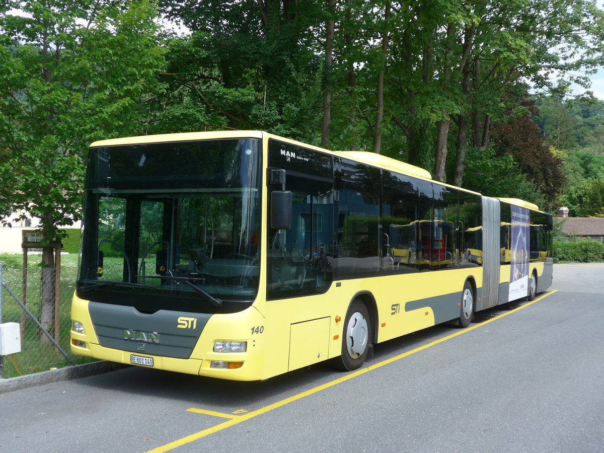 (182'461) - STI Thun - Nr. 140/BE 801'140 - MAN am 31. Juli 2017 bei der Schiffl�ndte Thun