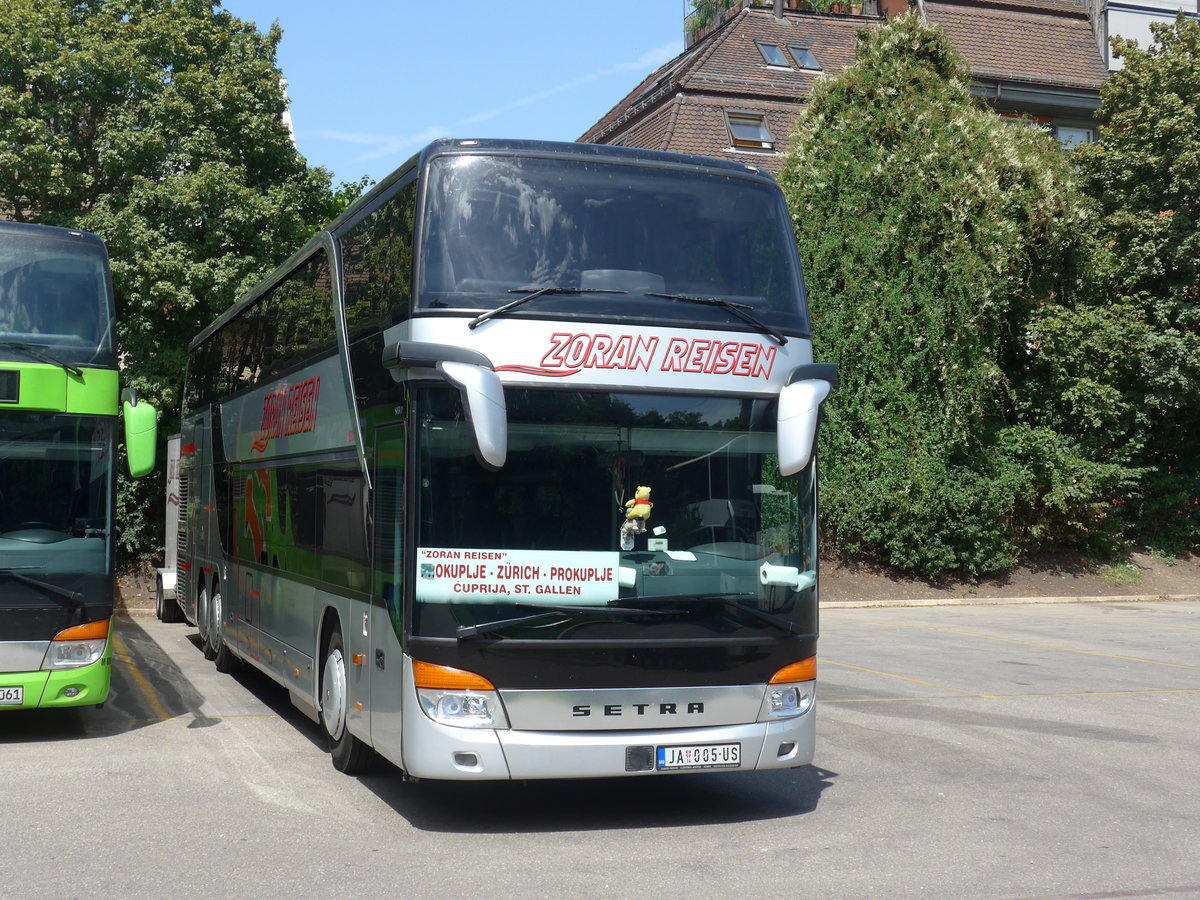 (182'618) - Aus Serbien: Zoran, Jagodina - Nr. 50/JA 005-US - Setra am 3. August 2017 in Z�rich, Sihlquai