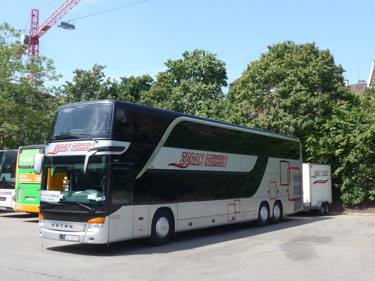 (182'621) - Aus Serbien: Zoran, Jagodina - Nr. 50/JA 005-US - Setra am 3. August 2017 in Z�rich, Sihlquai