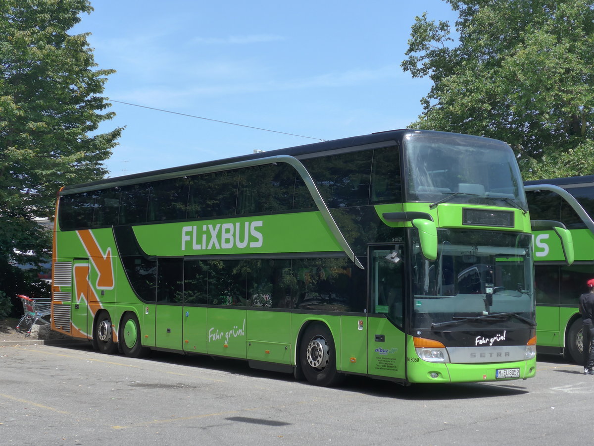 (182'622) - Aus Deutschland: Albus, M�nchen - Nr. M8059/M-EU 8059 - Setra am 3. August 2017 in Z�rich, Sihlquai