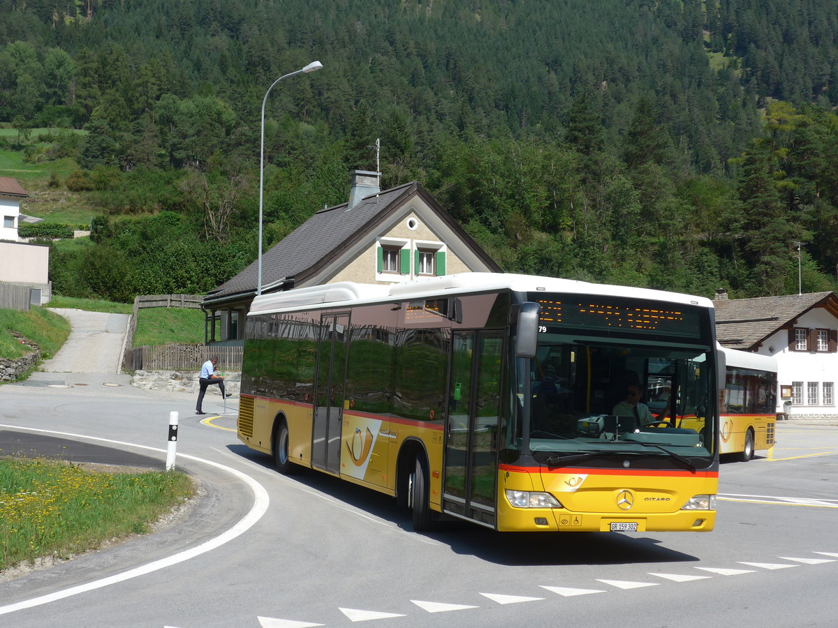(182'727) - PostAuto Graub�nden - GR 159'302 - Mercedes am 5. August 2017 in Martina, Cunfin