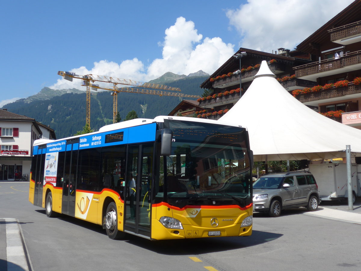 (182'775) - PostAuto Graub�nden - GR 168'859 - Mercedes am 5. August 2017 beim Bahnhof Klosters