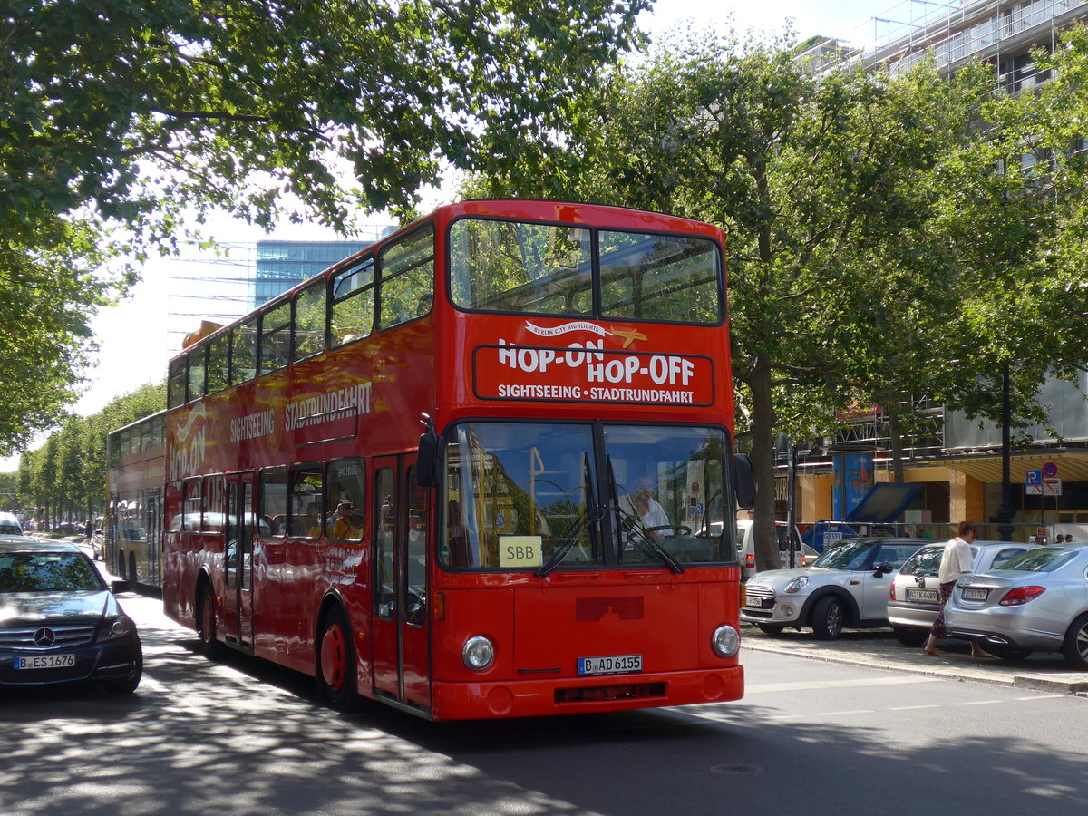 (183'223) - Sightseeing, Berlin - B-AD 6155 - MAN am 9. August 2017 in Berlin, Kurf�rstendamm