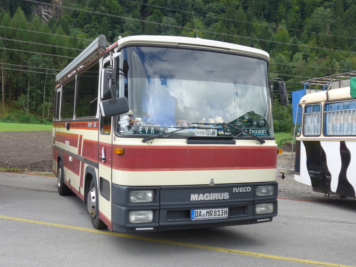 (183'590) - Aus Deutschland: St�bner, B�ttelborn - DA-MR 813H - Magirus-Iveco am 19. August 2017 in Unterbach, Rollfeld