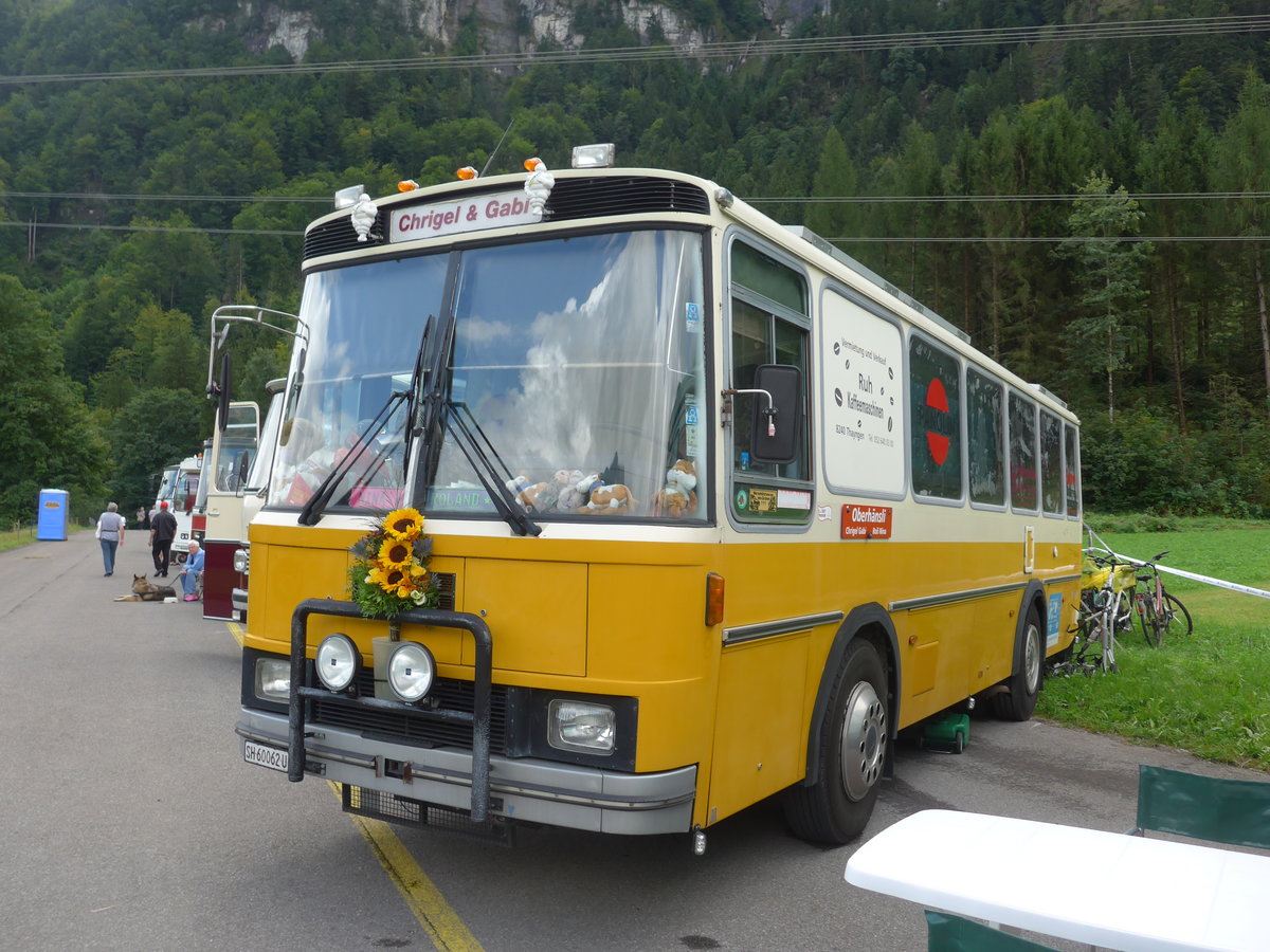(183'598) - Oberh�nsli, Thayngen - SH 60'062 U - FBW/T�scher (ex Bus-Halter, Wil Nr. 9) am 19. August 2017 in Unterbach, Rollfeld