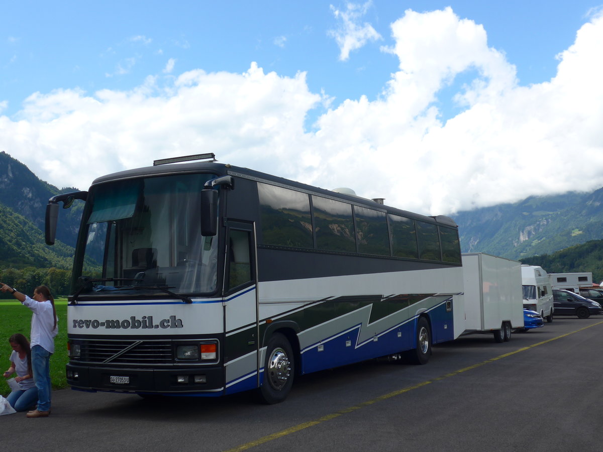 (183'632) - Glarner, Sch�nis - SG 27'053 U - Volvo (ex AAGK Koppigen Nr. 23) am 19. August 2017 in Unterbach, Rollfeld