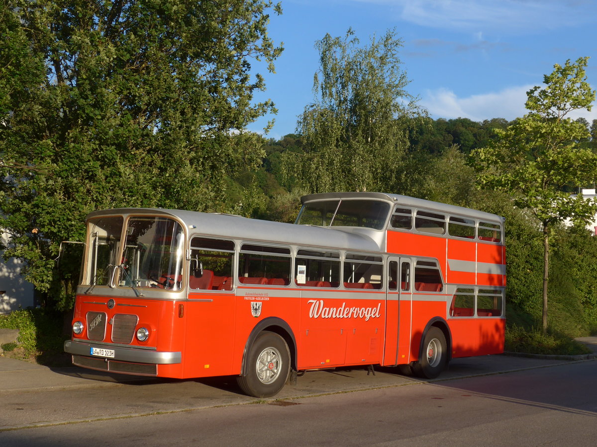 (183'860) - Radlmeier, Ergoldsbach - LA-RD 123H - FBW/Vetter-R&J Anderthalbdecker (ex FRAM Drachten/NL Nr. 20; ex Wespe, Altst�tten; ex AFA Adelboden Nr. 4) am 22. August 2017 in Herrenberg, H+ Hotel