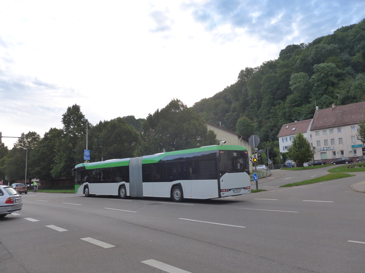 (183'870) - Weiss, Rottenburg - T�-W 329 - Solaris am 23. August 2017 in Herrenberg, Seestrasse