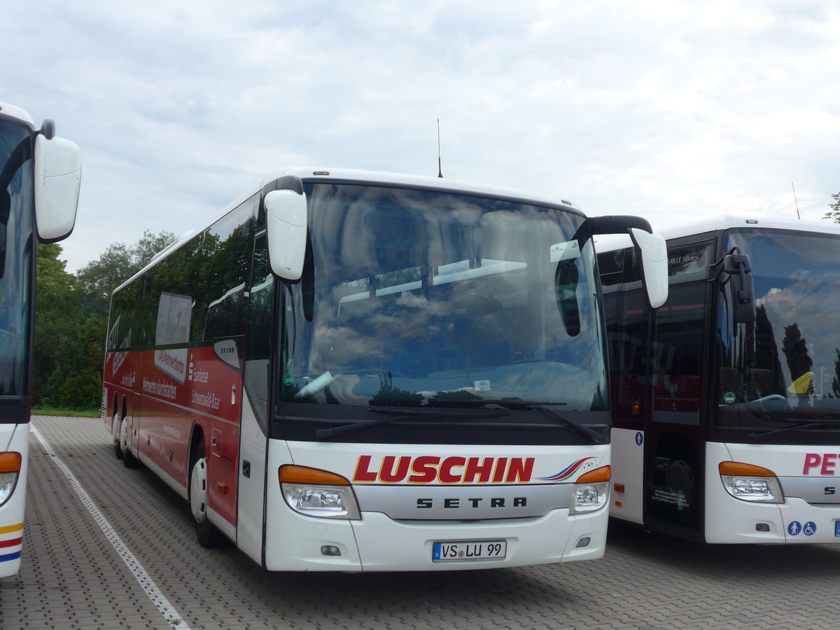 (183'878) - Luschin, Bad D�rrheim - VS-LU 99 - Setra am 23. August 2017 in Bad D�rrheim, Garage