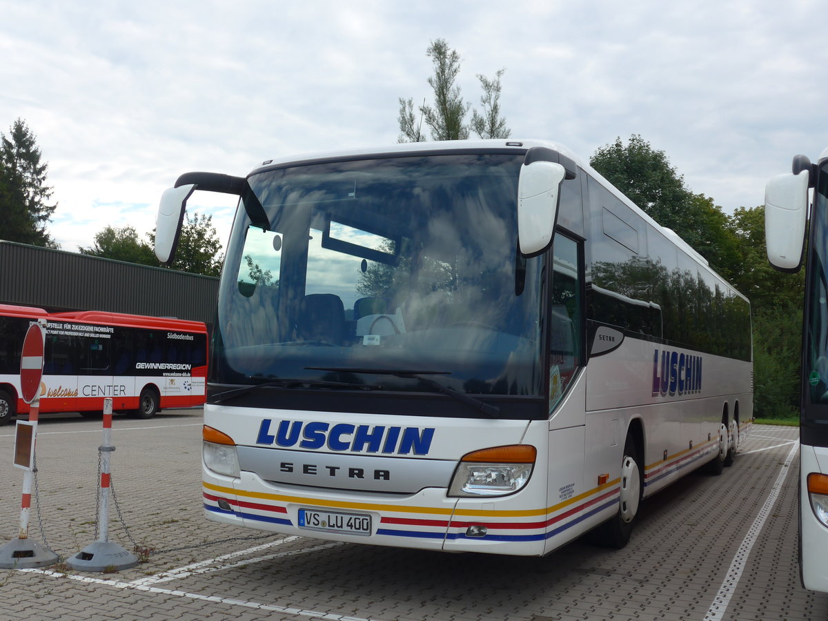 (183'881) - Luschin, Bad D�rrheim - VS-LU 400 - Setra am 23. August 2017 in Bad D�rrheim, Garage
