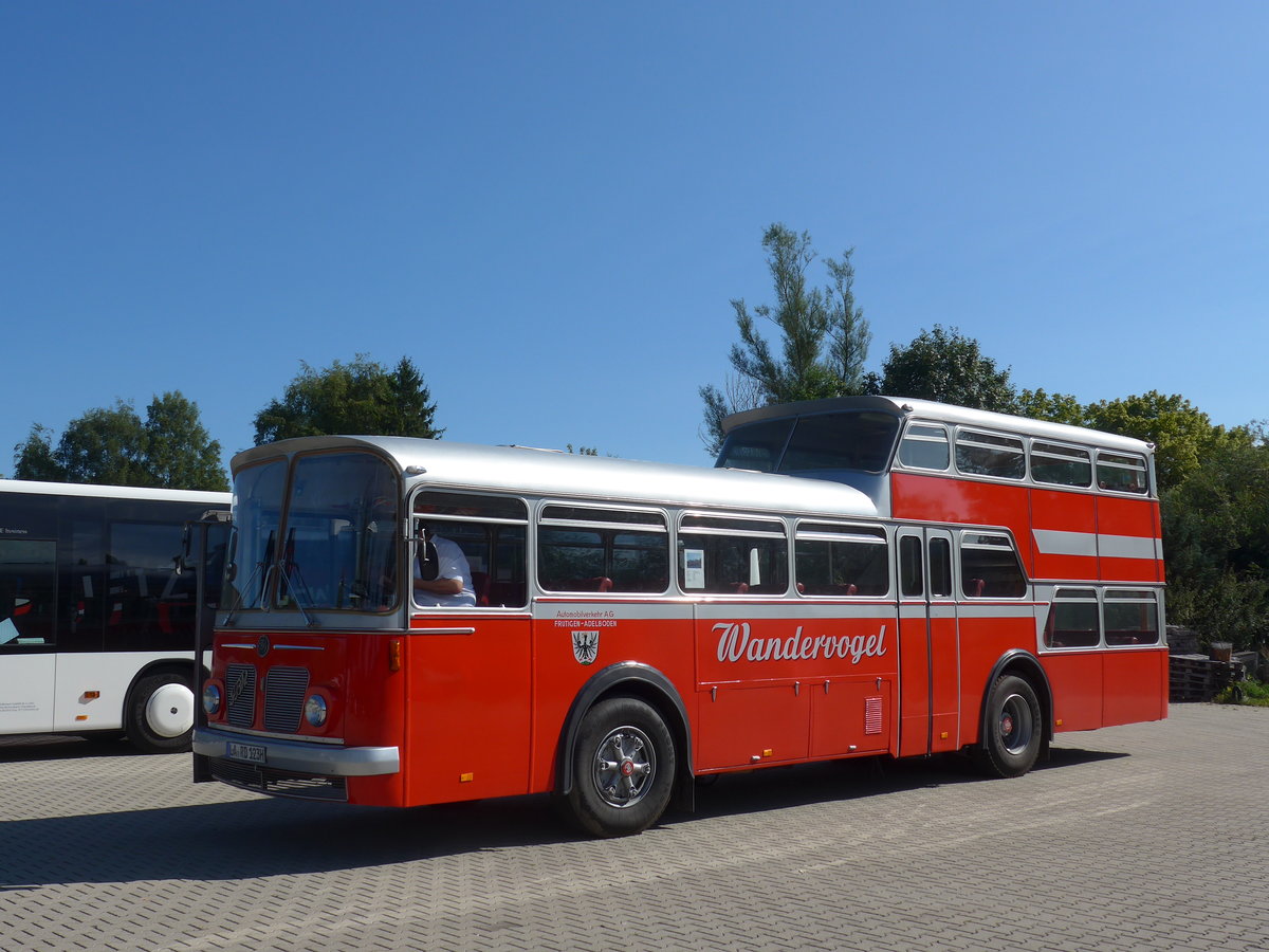 (183'894) - Radlmeier, Ergoldsbach - LA-RD 123H - FBW/Vetter-R&J Anderthalbdecker (ex FRAM Drachten/NL Nr. 20; ex Wespe, Altst�tten; ex AFA Adelboden Nr. 4) am 23. August 2017 in Bad D�rrheim, Garage Luschin