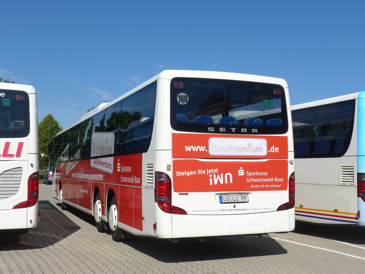 (183'897) - Luschin, Bad D�rrheim - VS-LU 99 - Setra am 23. August 2017 in Bad D�rrheim, Garage