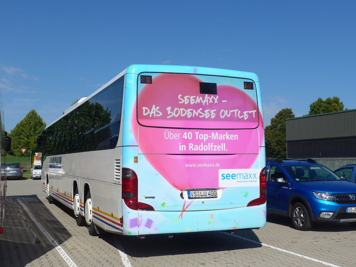 (183'898) - Luschin, Bad D�rrheim - VS-LU 400 - Setra am 23. August 2017 in Bad D�rrheim, Garage