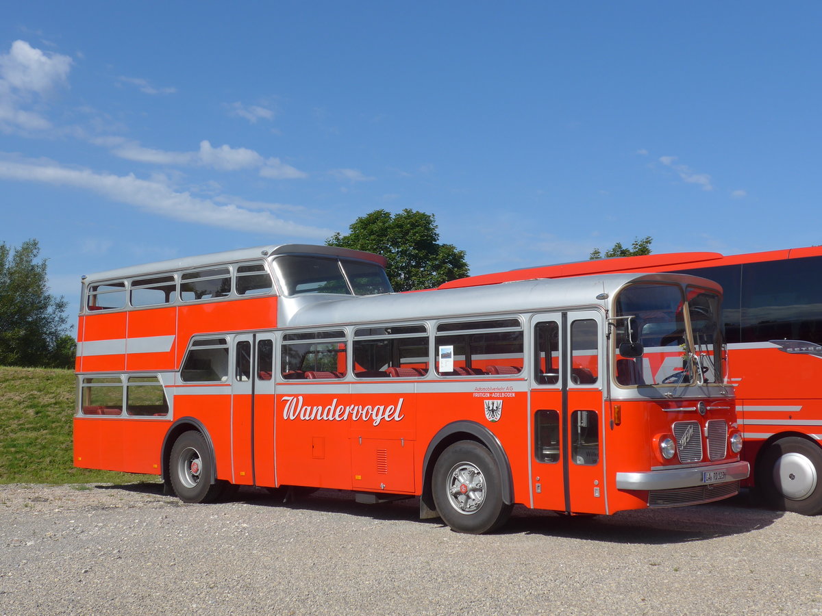 (183'906) - Radlmeier, Ergoldsbach - LA-RD 123H - FBW/Vetter-R&J Anderthalbdecker (ex FRAM Drachten/NL Nr. 20; ex Wespe, Altst�tten; ex AFA Adelboden Nr. 4) am 23. August 2017 in Bad D�rrheim, Garage Luschin