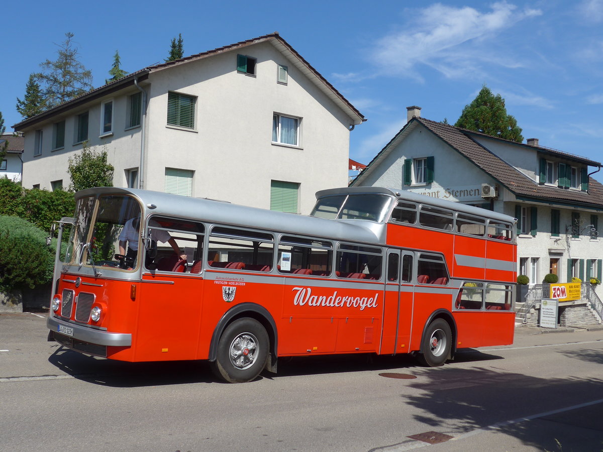 (183'914) - Aus Deutschland: Radlmeier, Ergoldsbach - LA-RD 123H - FBW/Vetter-R&J Anderthalbdecker (ex FRAM Drachten/NL Nr. 20; ex Wespe, Altst�tten; ex AFA Adelboden Nr. 4) am 23. August 2017 in Wetzikon, Restaurant Sternen