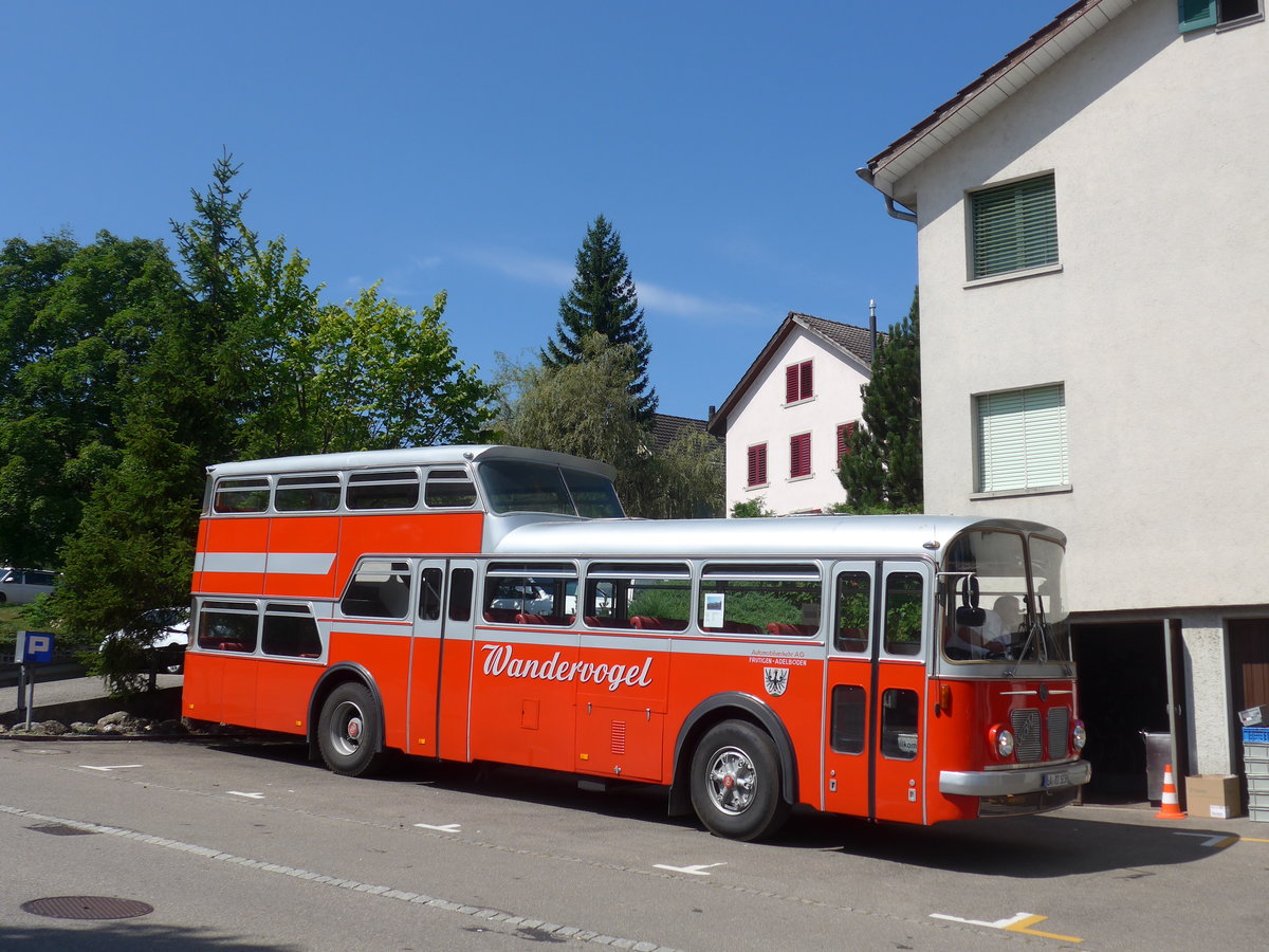 (183'917) - Aus Deutschland: Radlmeier, Ergoldsbach - LA-RD 123H - FBW/Vetter-R&J Anderthalbdecker (ex FRAM Drachten/NL Nr. 20; ex Wespe, Altst�tten; ex AFA Adelboden Nr. 4) am 23. August 2017 in Wetzikon, Restaurant Sternen