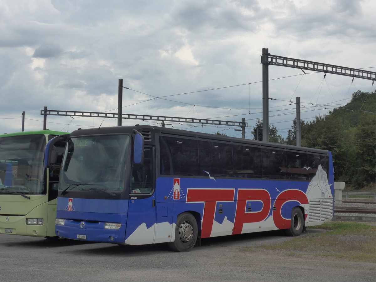 (184'002) - TPC Aigle - Nr. 11/VD 1379 - Irisbus am 24. August 2017 in Aigle, D�p�t